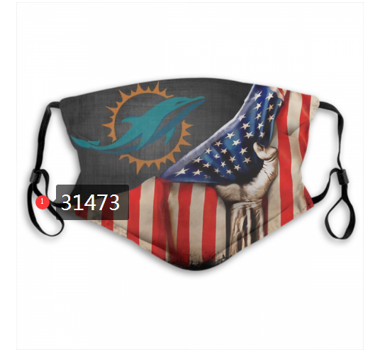NFL 2020 Miami Dolphins 113 Dust mask with filter